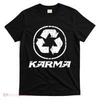 KARMA Yoga Meditation Peace Aum Recycle T-Shirt thumb 0