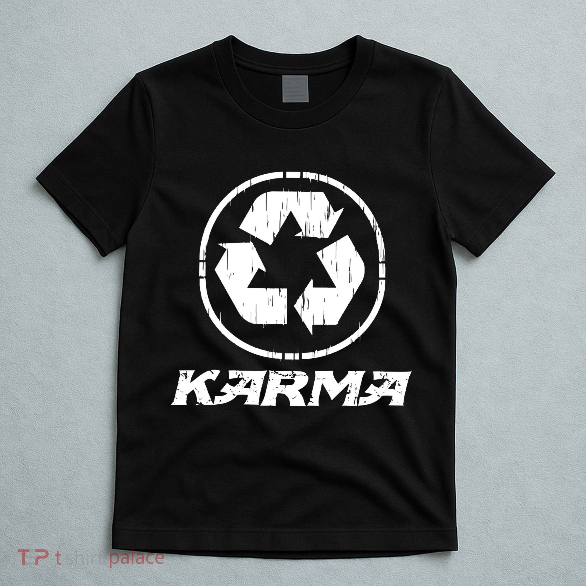 KARMA Yoga Meditation Peace Aum Recycle T-Shirt
