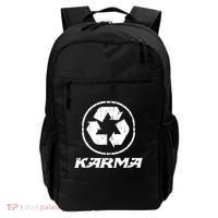 KARMA Yoga Meditation Peace Aum Recycle Backpack thumb 0