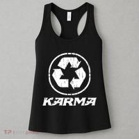 KARMA Yoga Meditation Peace Aum Recycle Women's Tank Top thumb 3