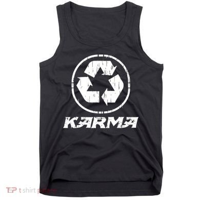 KARMA Yoga Meditation Peace Aum Recycle Tank Top