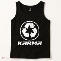KARMA Yoga Meditation Peace Aum Recycle Tank Top thumb 2