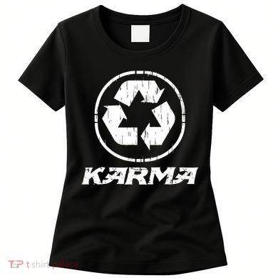 KARMA Yoga Meditation Peace Aum Recycle Women's T-Shirt