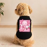 Kawaii Axolotl Strawberry Milk Shake Japanese Anime Doggie Tank thumb 2