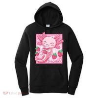 Kawaii Axolotl Strawberry Milk Shake Japanese Anime Women's Hoodie thumb 0