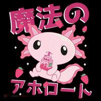 Kawaii Axolotl Strawberry Milk Shake Japanese Anime Coffee Mug thumb 5