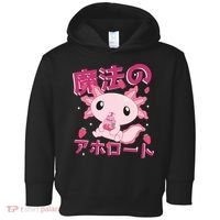 Kawaii Axolotl Strawberry Milk Shake Japanese Anime Toddler Hoodie thumb 0