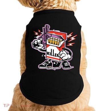 Killer Anti Smoking Cigarettes Funny Graffiti Cartoon Doggie Tank