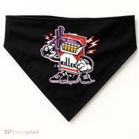 Killer Anti Smoking Cigarettes Funny Graffiti Cartoon USA-Made Doggie Bandana thumb 0