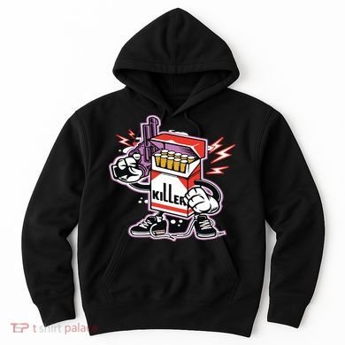 Killer Anti Smoking Cigarettes Funny Graffiti Cartoon Hoodie