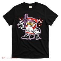 Killer Anti Smoking Cigarettes Funny Graffiti Cartoon T-Shirt thumb 0