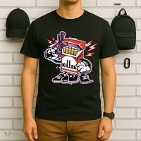Killer Anti Smoking Cigarettes Funny Graffiti Cartoon T-Shirt thumb 6