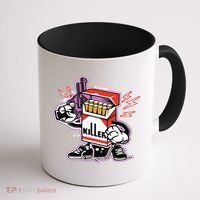 Killer Anti Smoking Cigarettes Funny Graffiti Cartoon Coffee Mug thumb 1