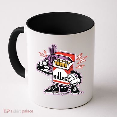 Killer Anti Smoking Cigarettes Funny Graffiti Cartoon Coffee Mug