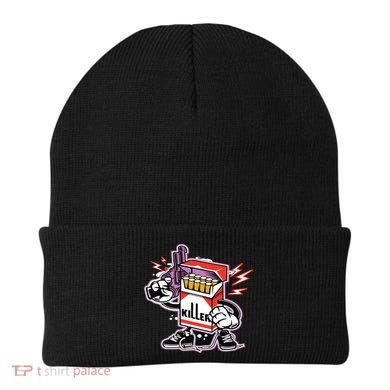 Killer Anti Smoking Cigarettes Funny Graffiti Cartoon Beanie