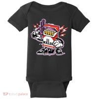 Killer Anti Smoking Cigarettes Funny Graffiti Cartoon Baby Bodysuit thumb 0