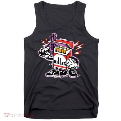 Killer Anti Smoking Cigarettes Funny Graffiti Cartoon Tank Top