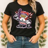 Killer Anti Smoking Cigarettes Funny Graffiti Cartoon Women's T-Shirt thumb 2