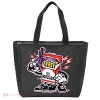 Killer Anti Smoking Cigarettes Funny Graffiti Cartoon Tote Bag thumb 0