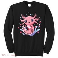 Kawaii Axolotl Strawberry Milk Shake Japanese Anime 2 Sweatshirt thumb 0