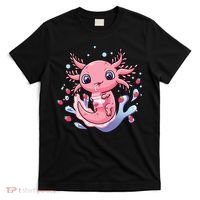 Kawaii Axolotl Strawberry Milk Shake Japanese Anime 2 T-Shirt thumb 0