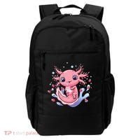 Kawaii Axolotl Strawberry Milk Shake Japanese Anime 2 Backpack thumb 0