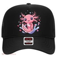 Kawaii Axolotl Strawberry Milk Shake Japanese Anime 2 Hat thumb 0