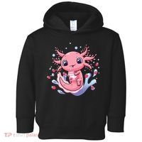 Kawaii Axolotl Strawberry Milk Shake Japanese Anime 2 Toddler Hoodie thumb 0