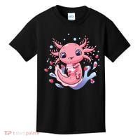 Kawaii Axolotl Strawberry Milk Shake Japanese Anime 2 Kids T-Shirt thumb 0
