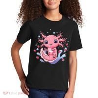 Kawaii Axolotl Strawberry Milk Shake Japanese Anime 2 Kids T-Shirt thumb 2
