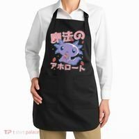 Kawaii Axolotl Strawberry Milk Shake Japanese Anime Apron thumb 2
