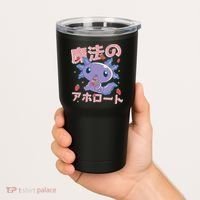 Kawaii Axolotl Strawberry Milk Shake Japanese Anime Tumbler thumb 2