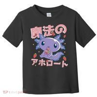 Kawaii Axolotl Strawberry Milk Shake Japanese Anime Toddler T-Shirt thumb 0