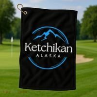 Ketchikan Alaska Souvenirs Golf Towel thumb 1