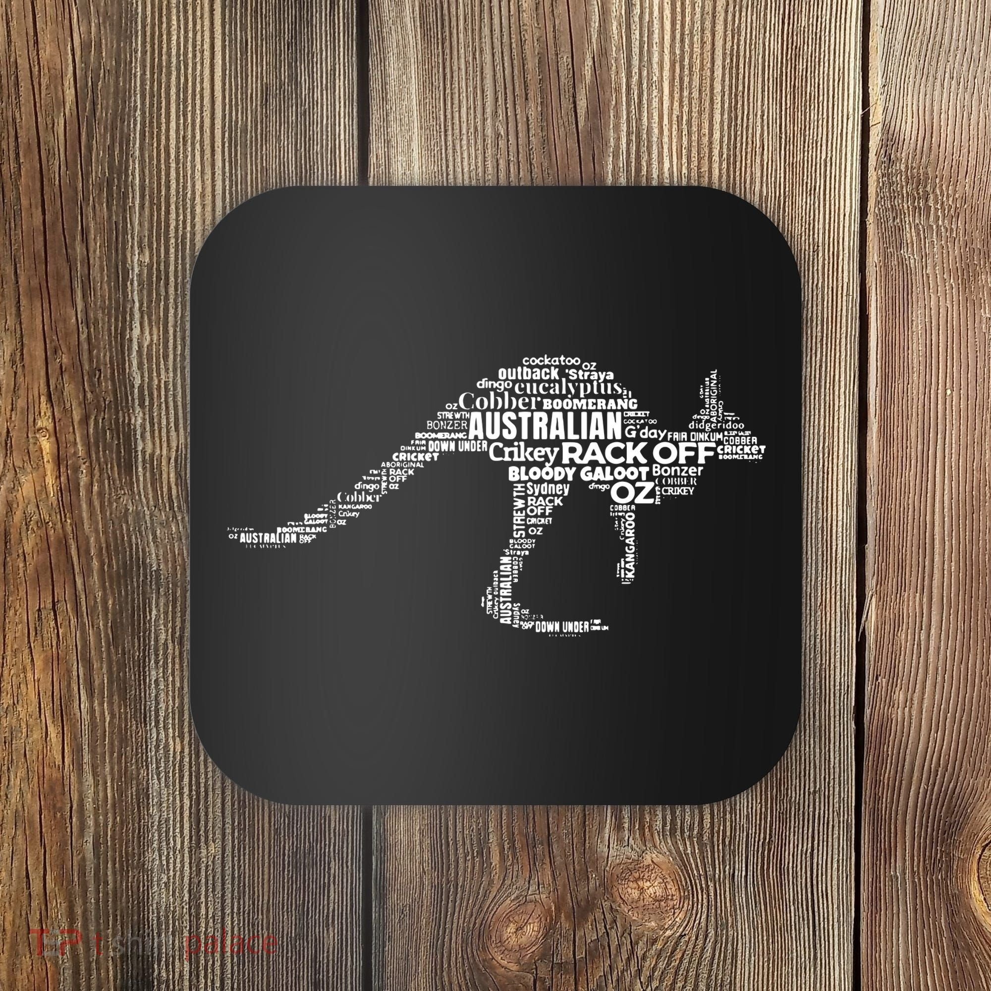 Kangaroo Australian Slang Shirts For Aussies Australia Coaster