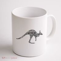 Kangaroo Australian Slang Shirts For Aussies Australia Coffee Mug thumb 1