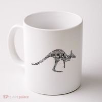 Kangaroo Australian Slang Shirts For Aussies Australia Coffee Mug thumb 0