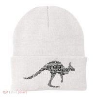 Kangaroo Australian Slang Shirts For Aussies Australia Beanie thumb 0