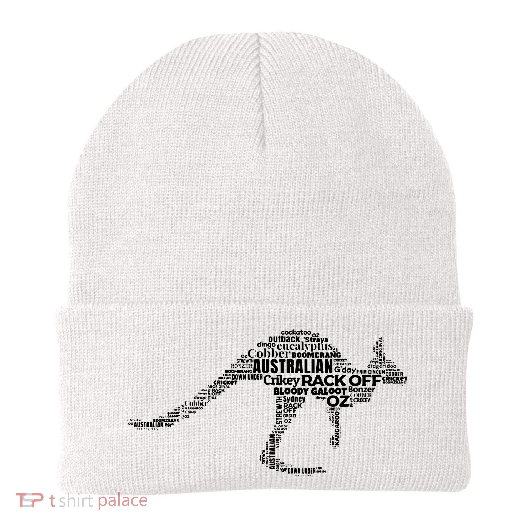 Kangaroo Australian Slang Shirts For Aussies Australia Beanie