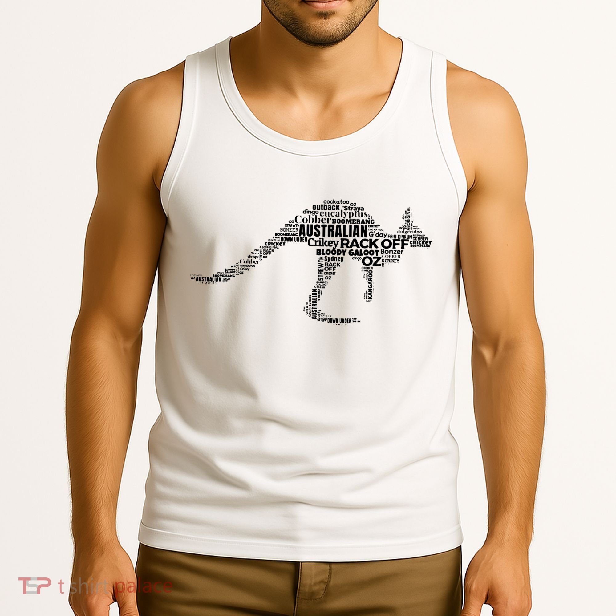 Kangaroo Australian Slang Shirts For Aussies Australia Tank Top