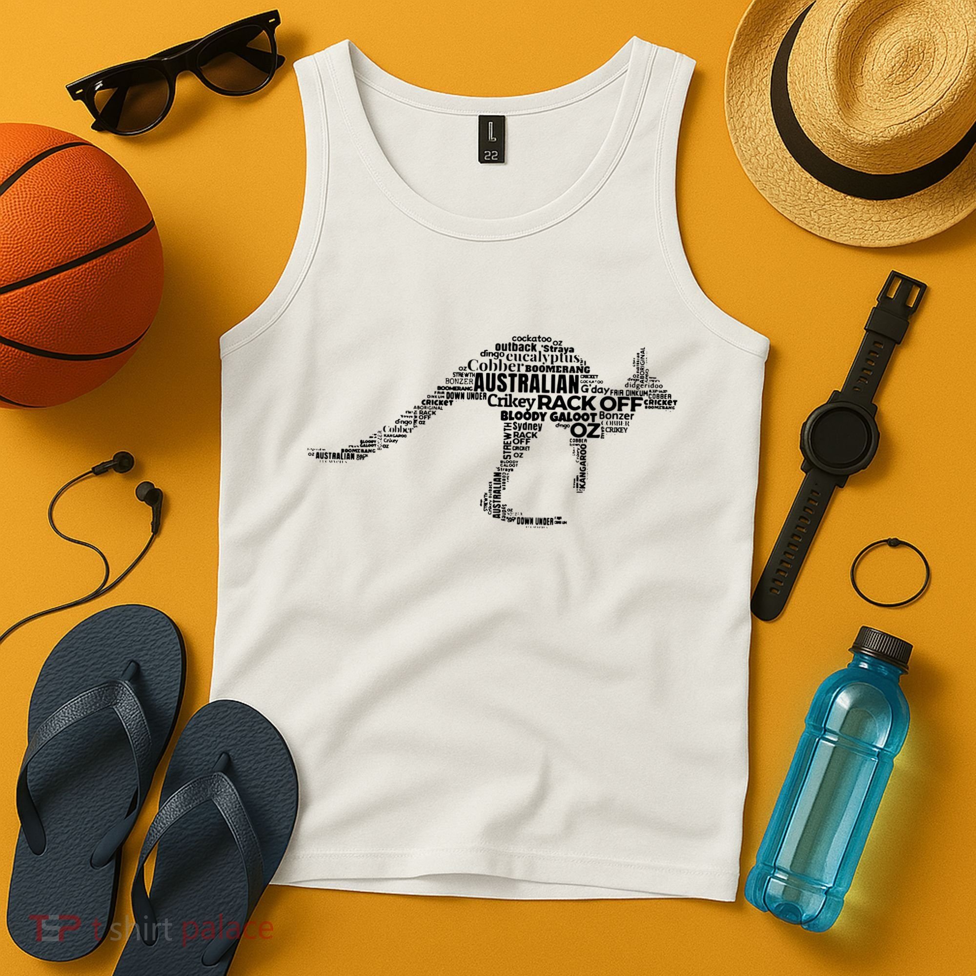 Kangaroo Australian Slang Shirts For Aussies Australia Tank Top