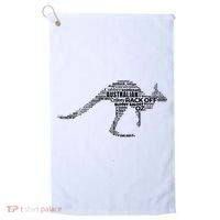 Kangaroo Australian Slang Shirts For Aussies Australia Golf Towel thumb 0