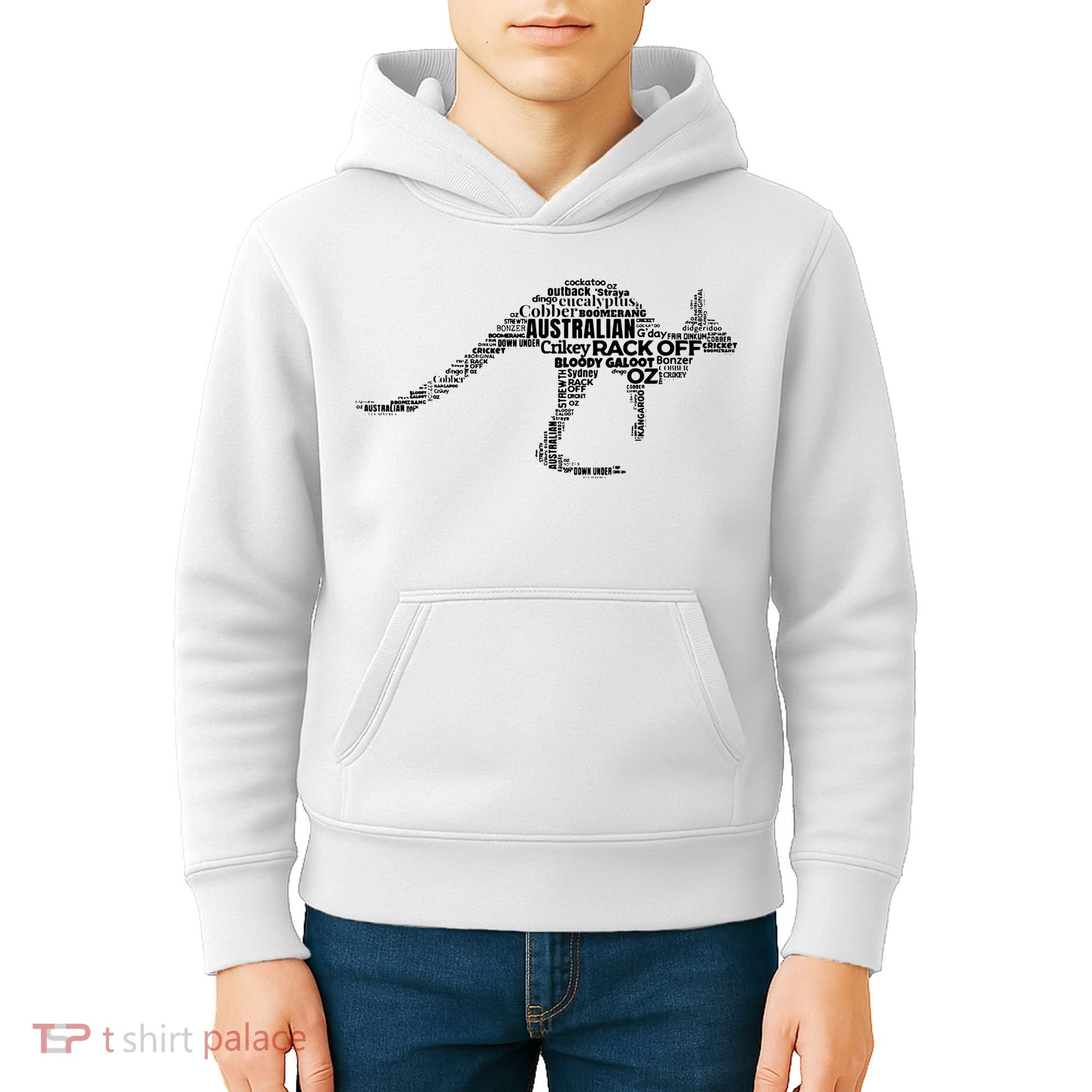 Kangaroo Australian Slang Shirts For Aussies Australia Kids Hoodie