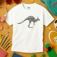 Kangaroo Australian Slang Shirts For Aussies Australia Kids T-Shirt thumb 3