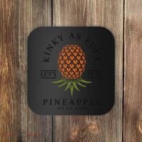 Kinky AF Swinger Lifestyle Naughty Humor Graphic Coaster thumb 0