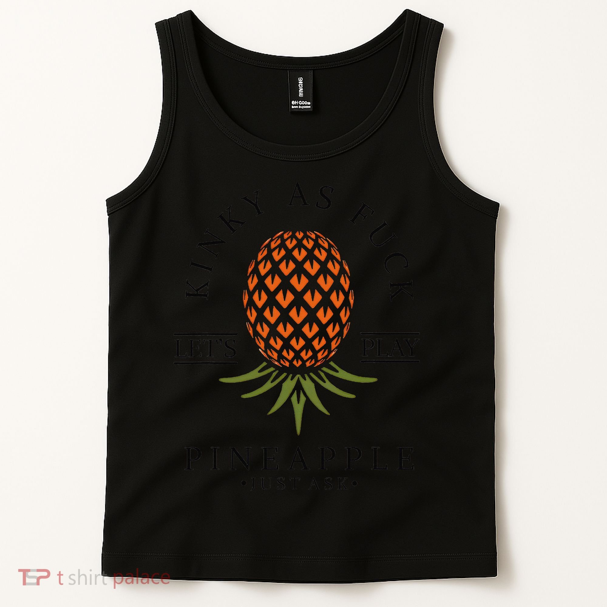 Kinky AF Swinger Lifestyle Naughty Humor Graphic Tank Top