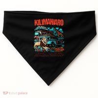 Kilimanjaro African Safari Animals Theme Park Attraction USA-Made Doggie Bandana thumb 0
