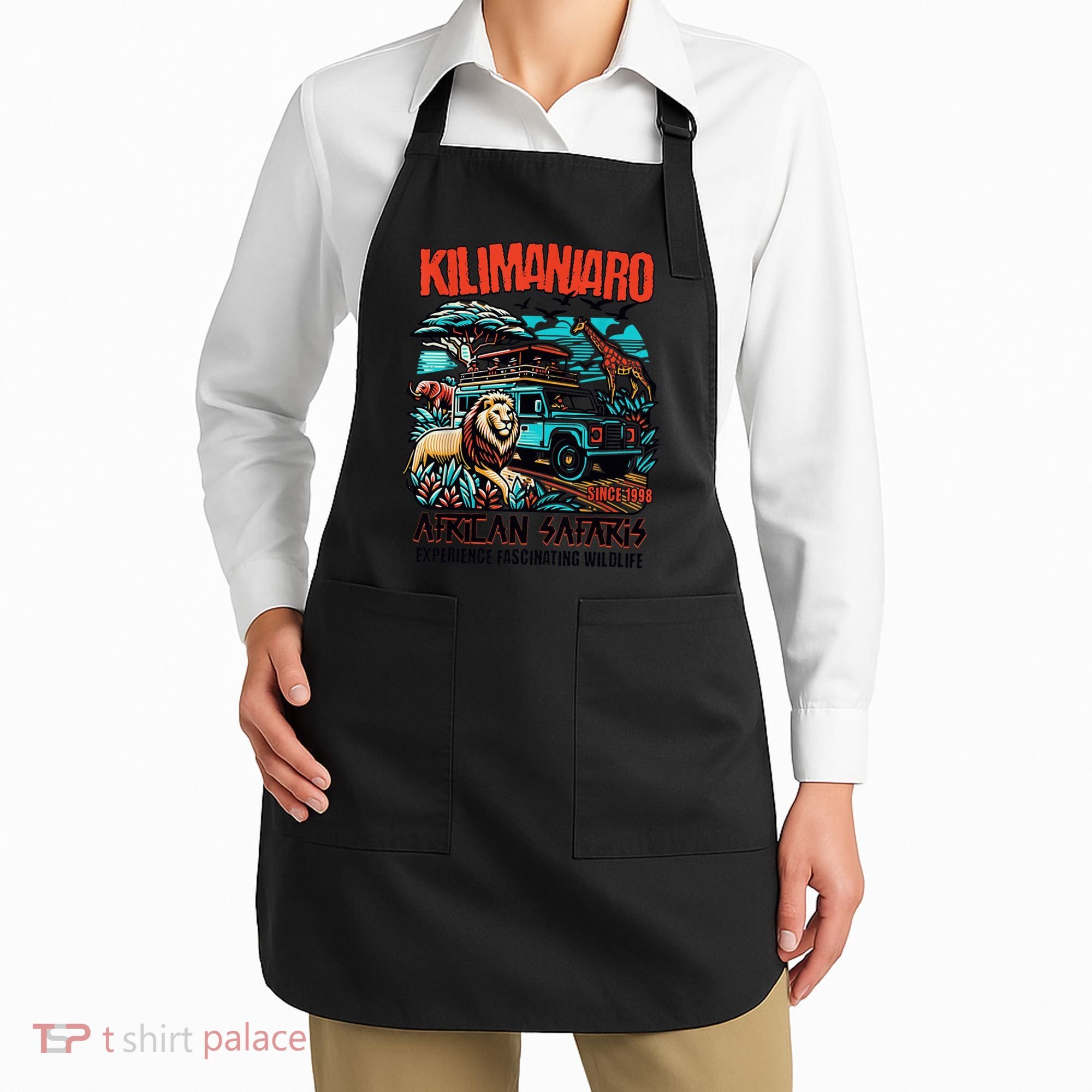 Kilimanjaro African Safari Animals Theme Park Attraction Apron