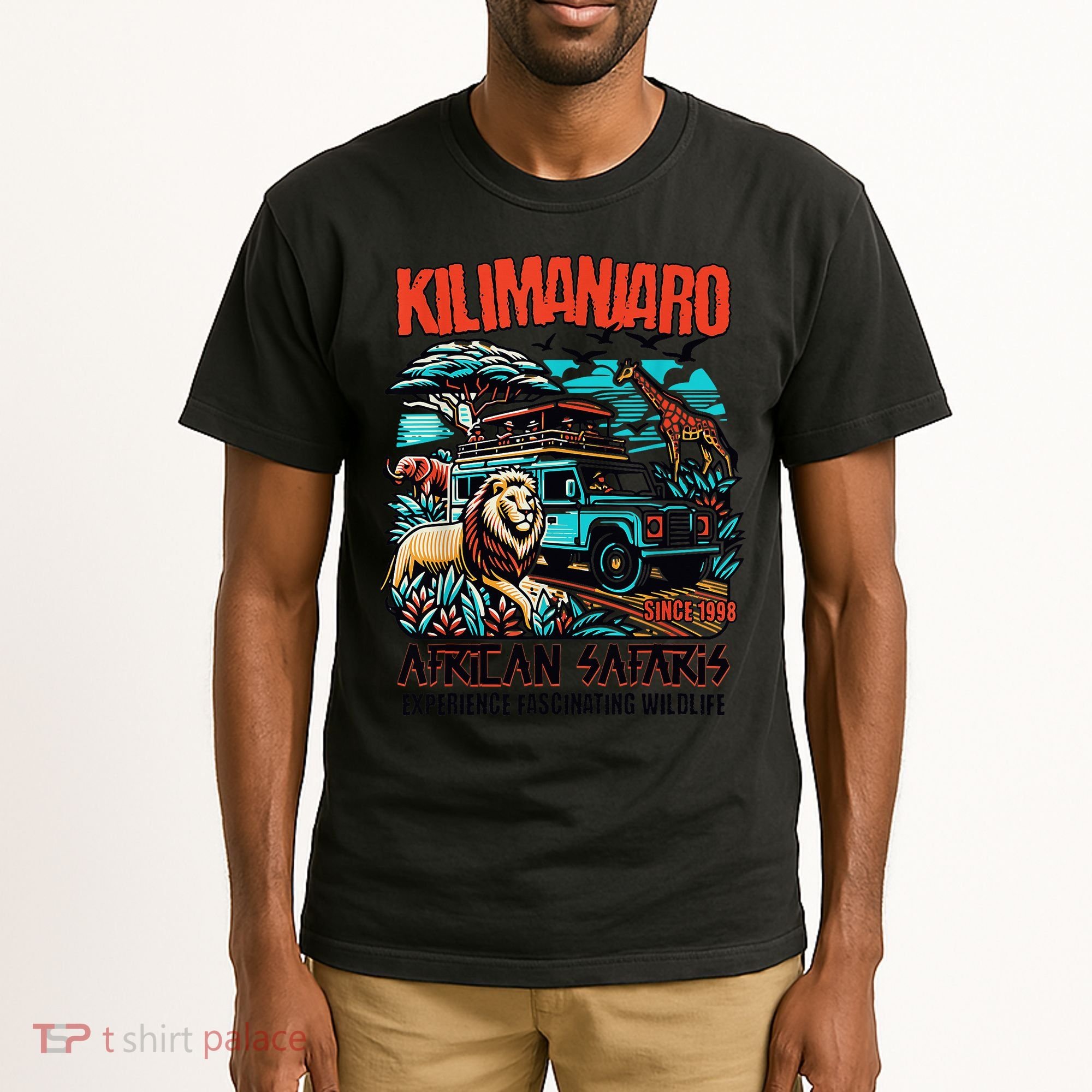 Kilimanjaro African Safari Animals Theme Park Attraction Tall T-Shirt
