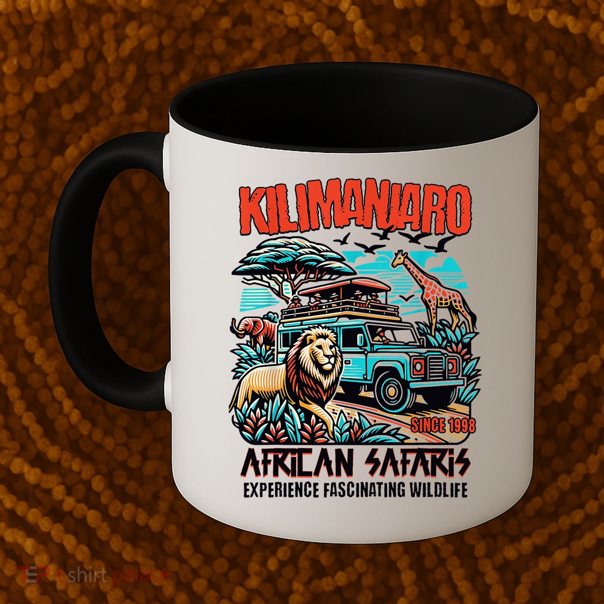 Kilimanjaro African Safari Animals Theme Park Attraction Coffee Mug